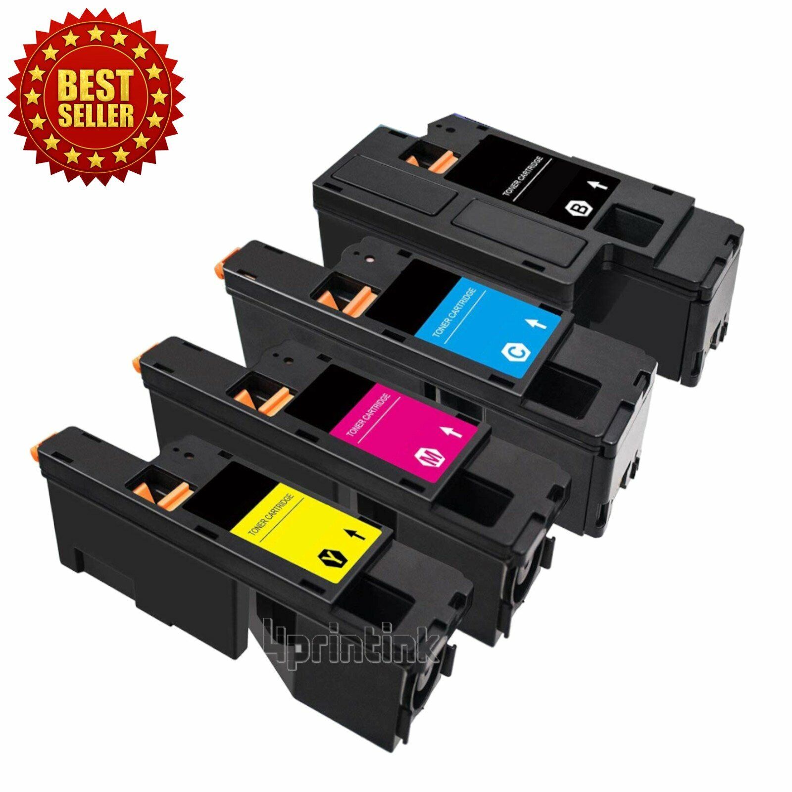 4 Pack High Yield 1660 Toner Cartridges Set For DELL Laser C1660 C1660W Printer