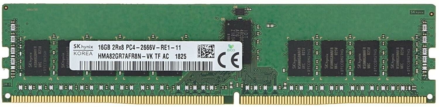 Dell 16GB PC4-21300 DDR4-2666V ECC REG 2RX8 288-Pin Server Memory SNPDFK3YC/16G