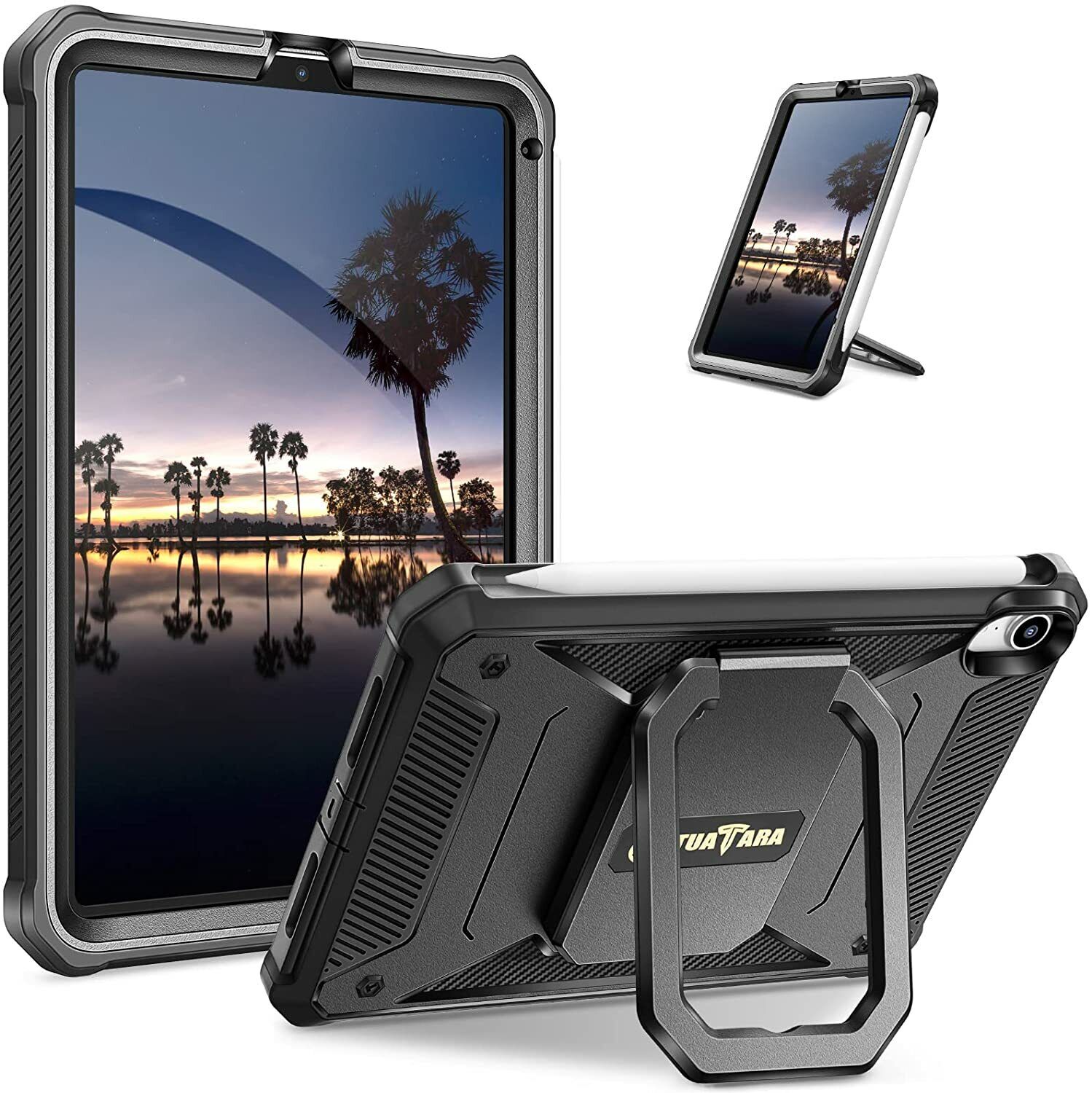 Shockproof Case for iPad Mini 6th 2021 Rotating Rugged Cover w Screen Protector