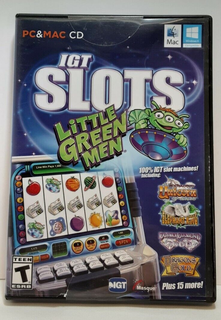 IGT Slots Little Green Men, PC And Mac CD Brand New Sealed 
