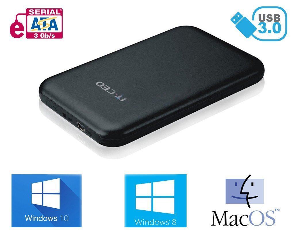 Allcam USB 3.0 Portable External Hard Drive Enclosure for 2.5\