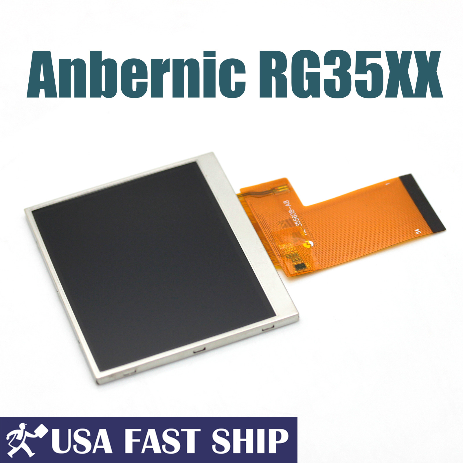 OEM 3.5 inch Display LCD Screen with Cable For Anbernic RG35XX - No Glass Cover