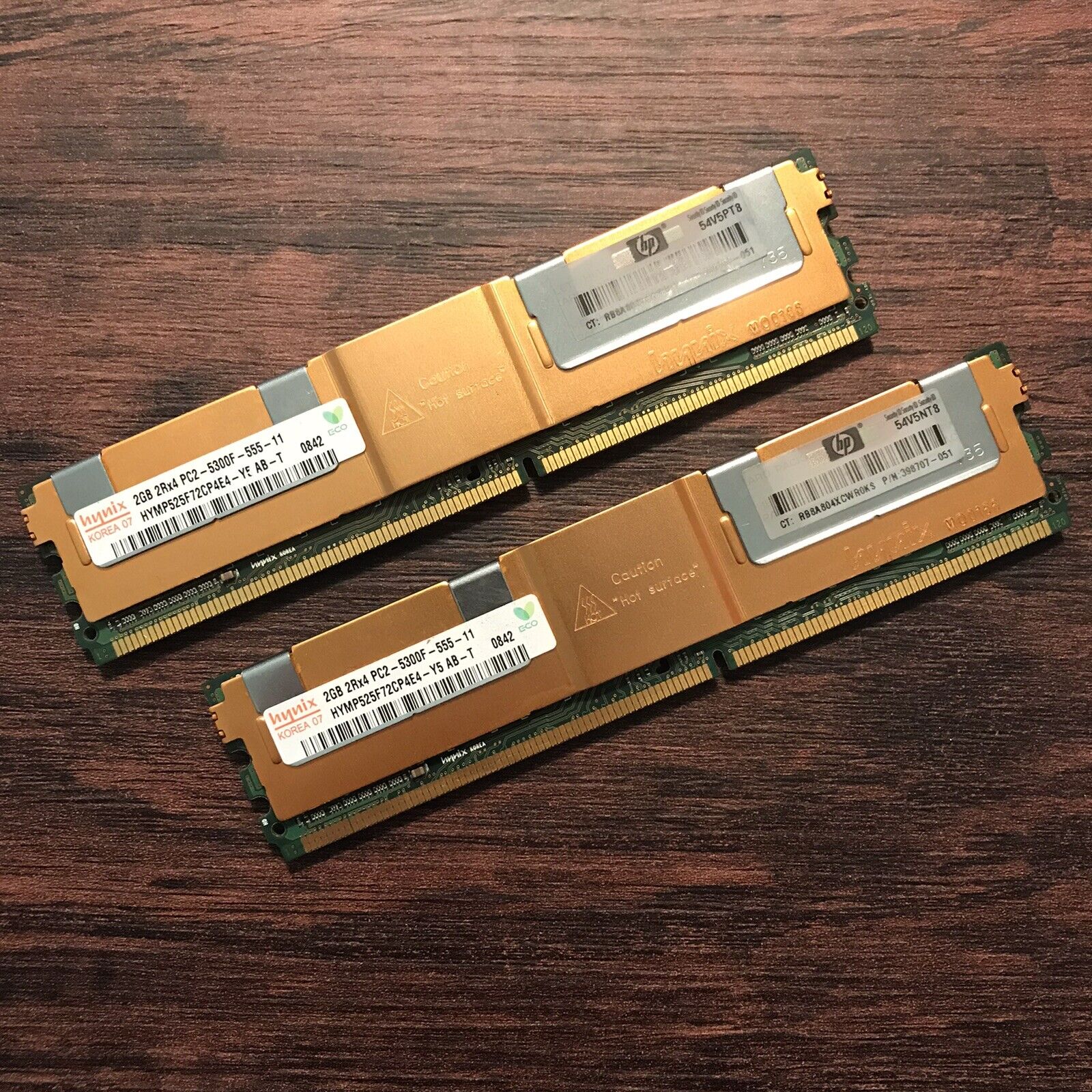 Hynix 4GB (2X2GB) 2Rx4 PC2-5300F SERVER RAM MEMORY  HYMP525F72CP4E4-Y5