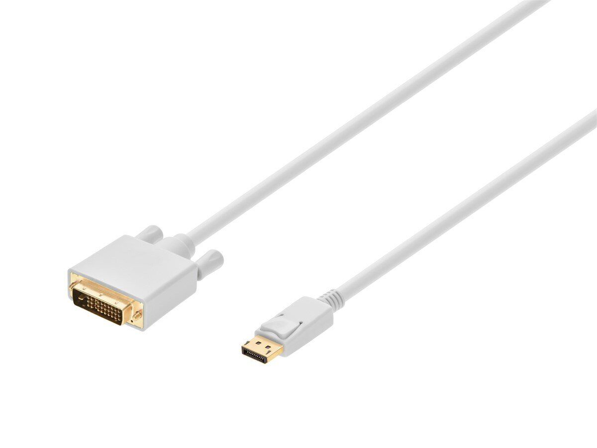 Monoprice DisplayPort to DVI Cable - 3ft - White, 28AWG, Gold Plated Connectors