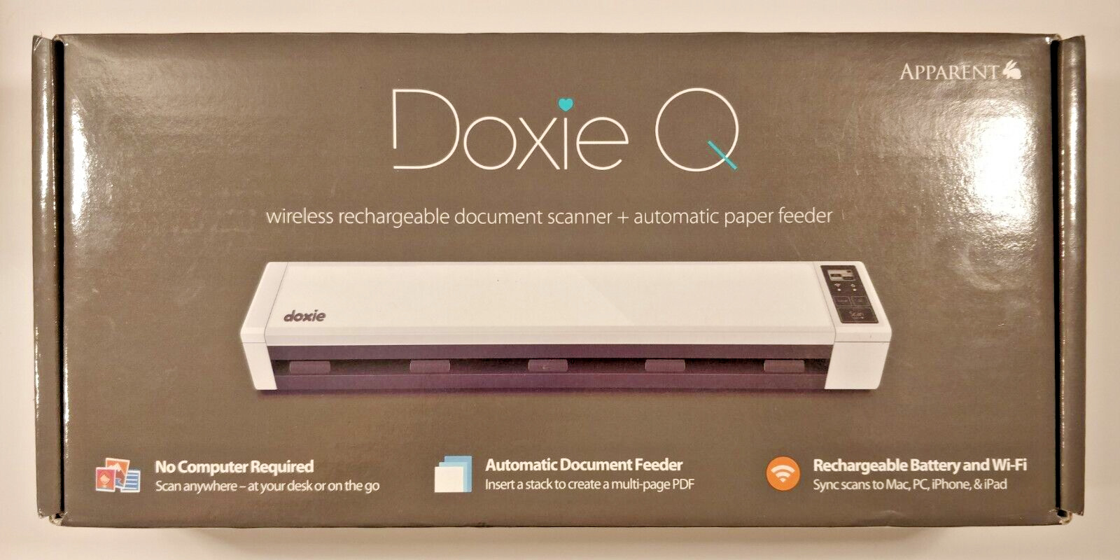 Doxie Q DX300 Wireless Portable Mobile Document Scanner w Accessory Kit Bundle