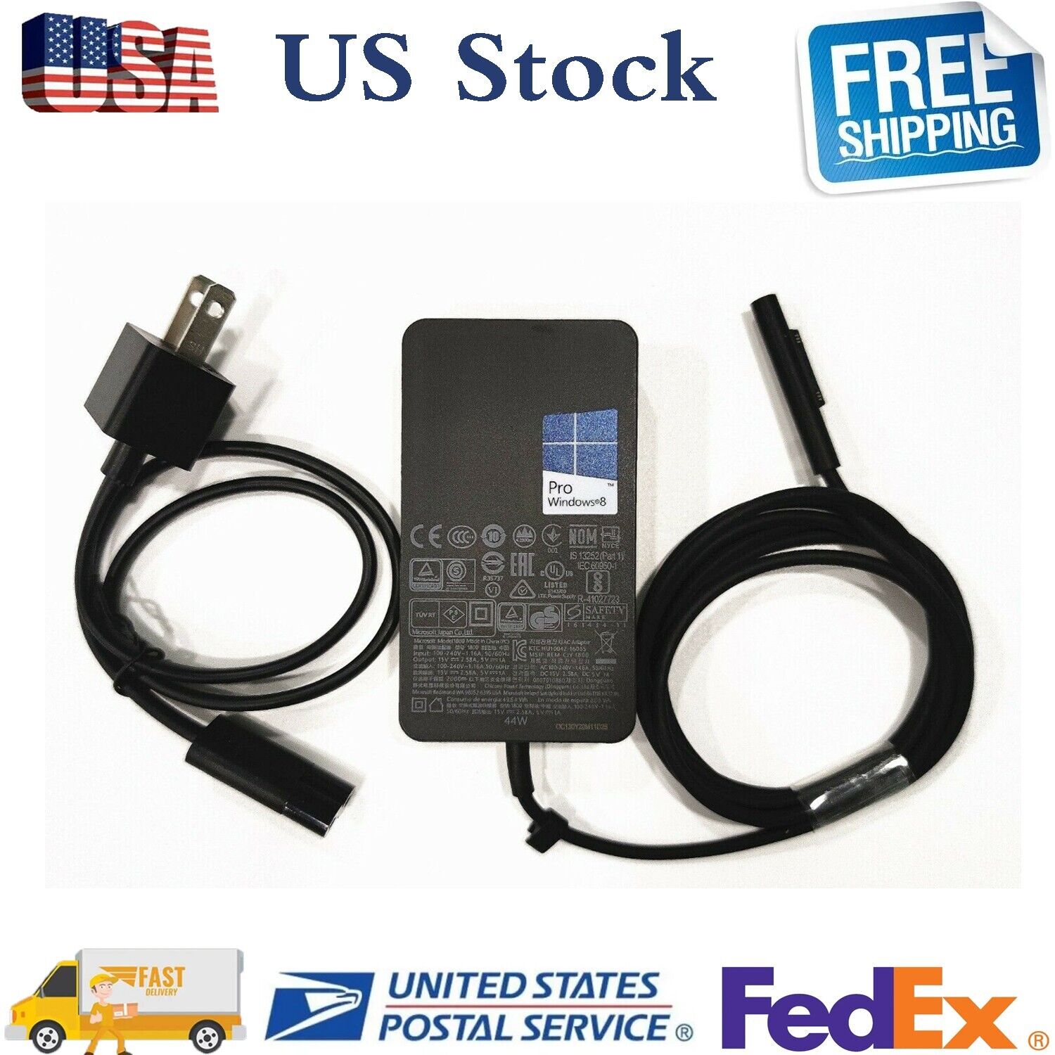OEM Genuine 44W 1800 Surface Charger Adapter for Microsoft Surface Pro 3/4/5/6/7