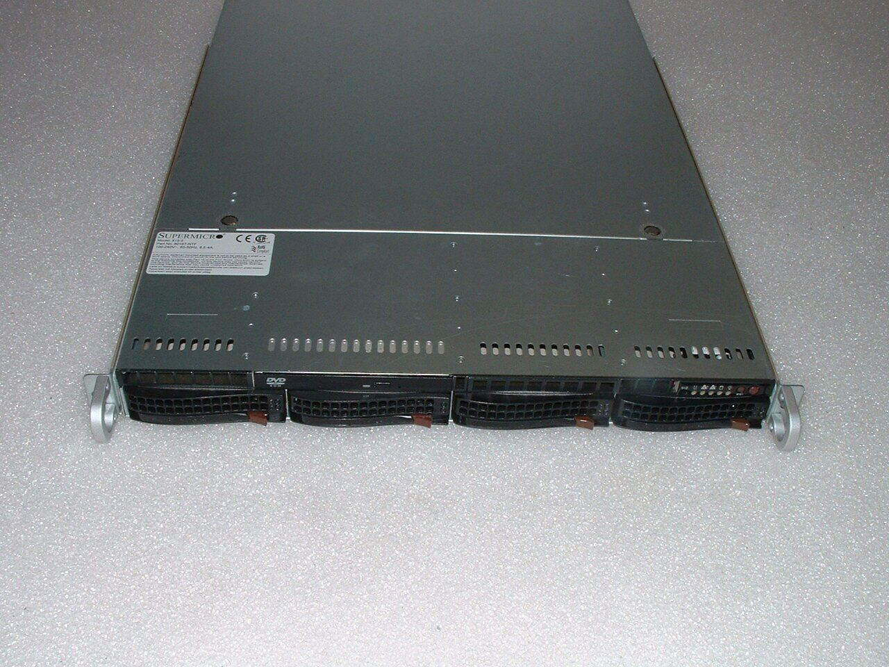 Supermicro 1U Server X8DTU-F 2x Xeon E5645 2.40ghz Hex Core / 48gb / DVD