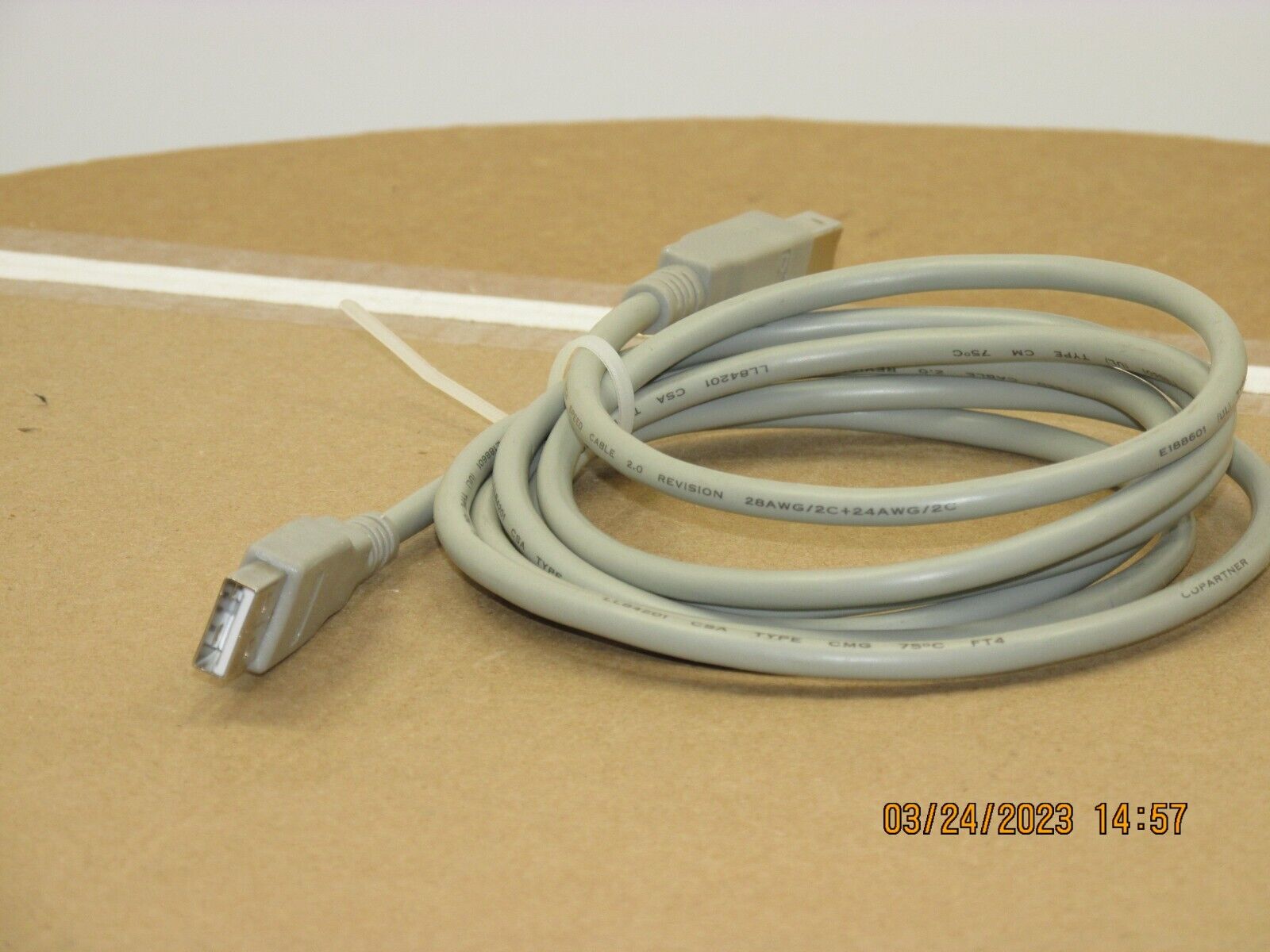 The listing is for: USB Cable-USB A to USB B Cable-M/M-70\