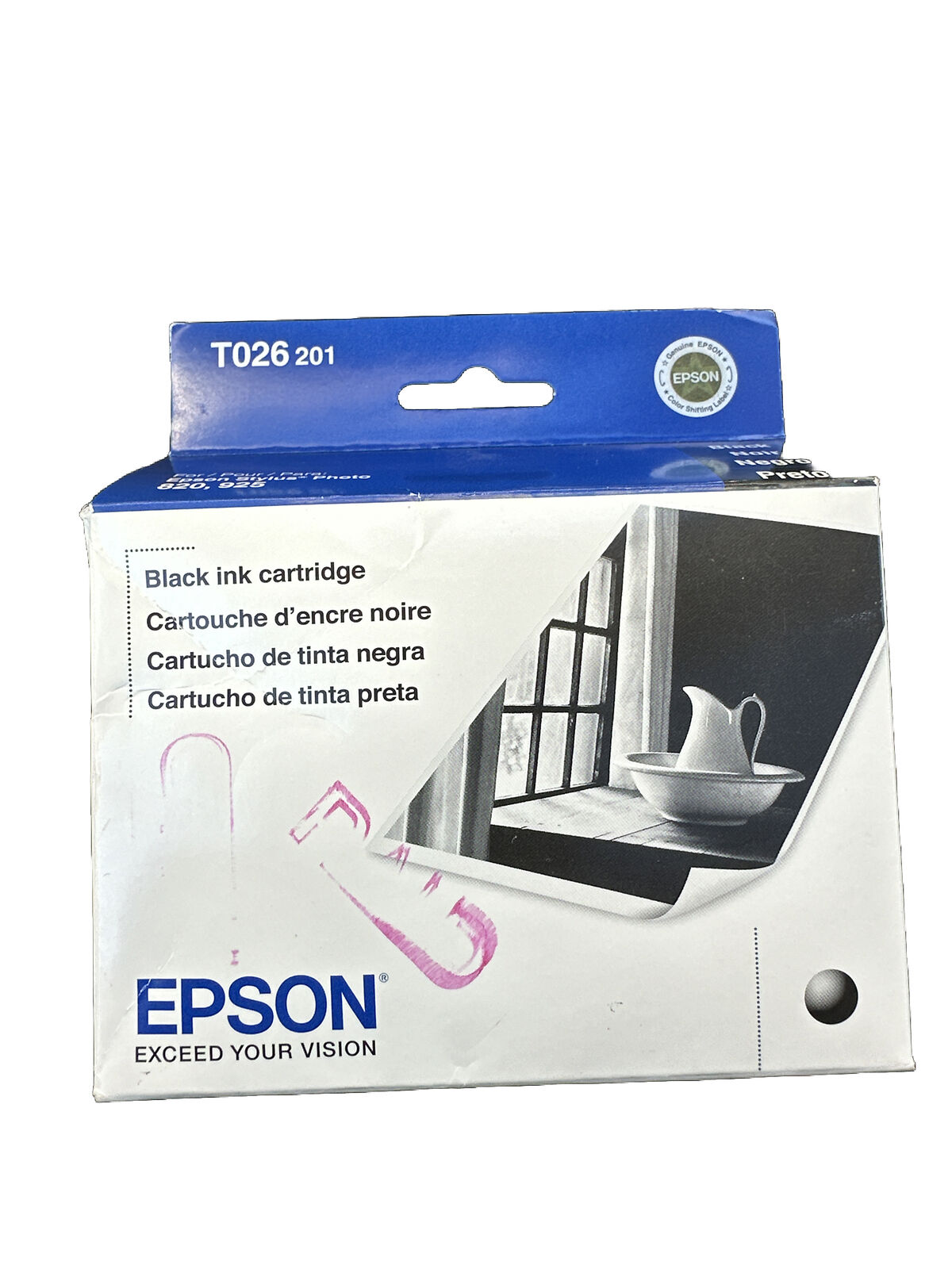 EPSON T026-201 820 / 925 Stylus Photo Black Genuine Ink Cartridge Exp 06/2011