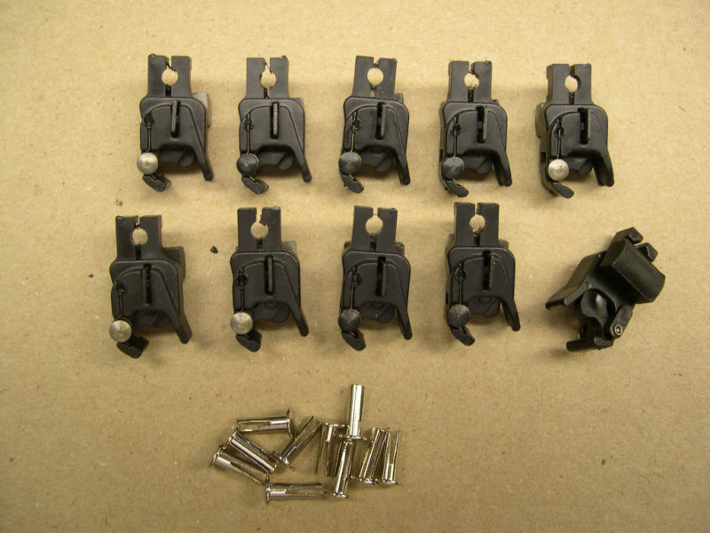 10 Repro American Flyer Universal Knuckle Couplers+Pins