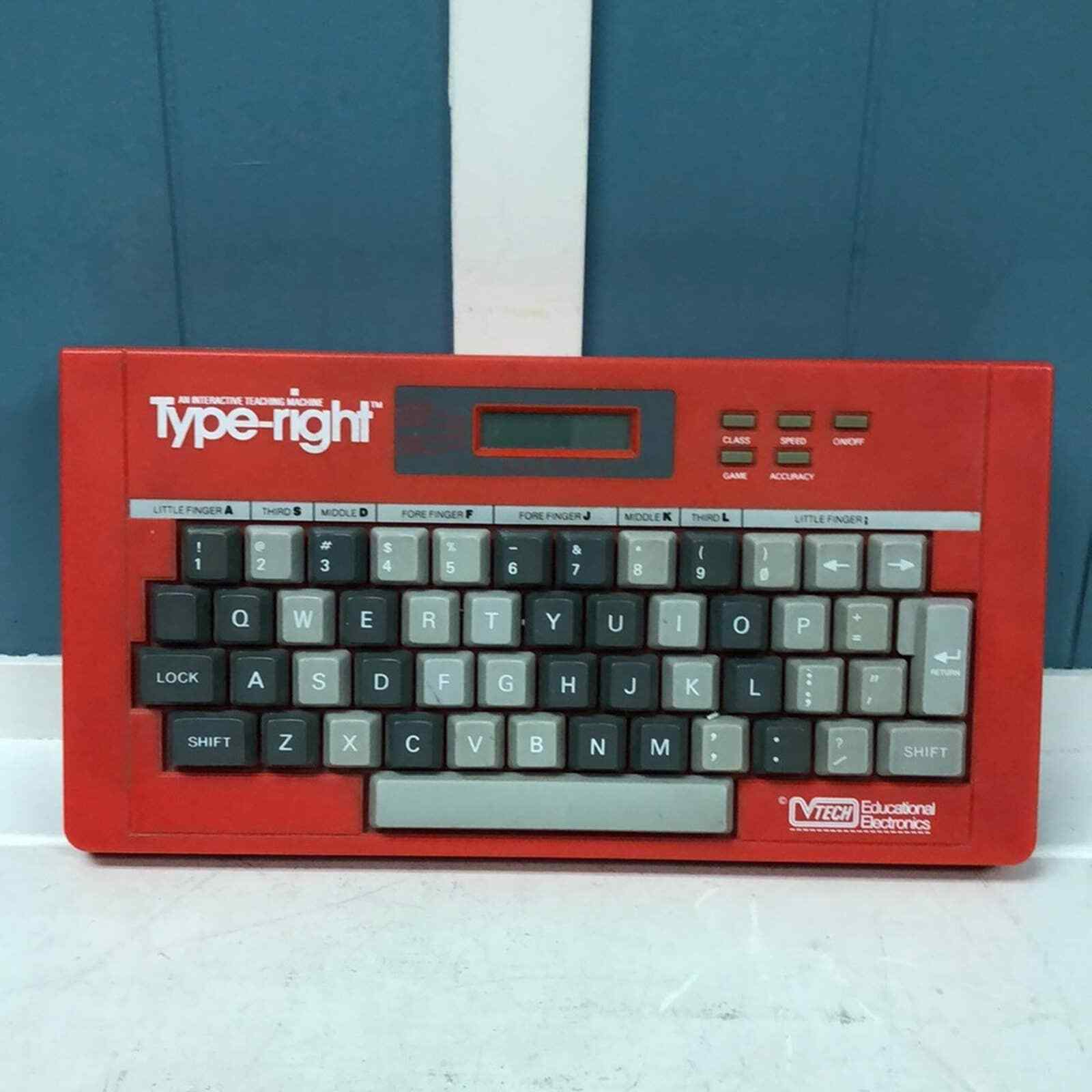 Vintage 1985 VTech Type-Right Interactive Teaching Machine Keyboard l