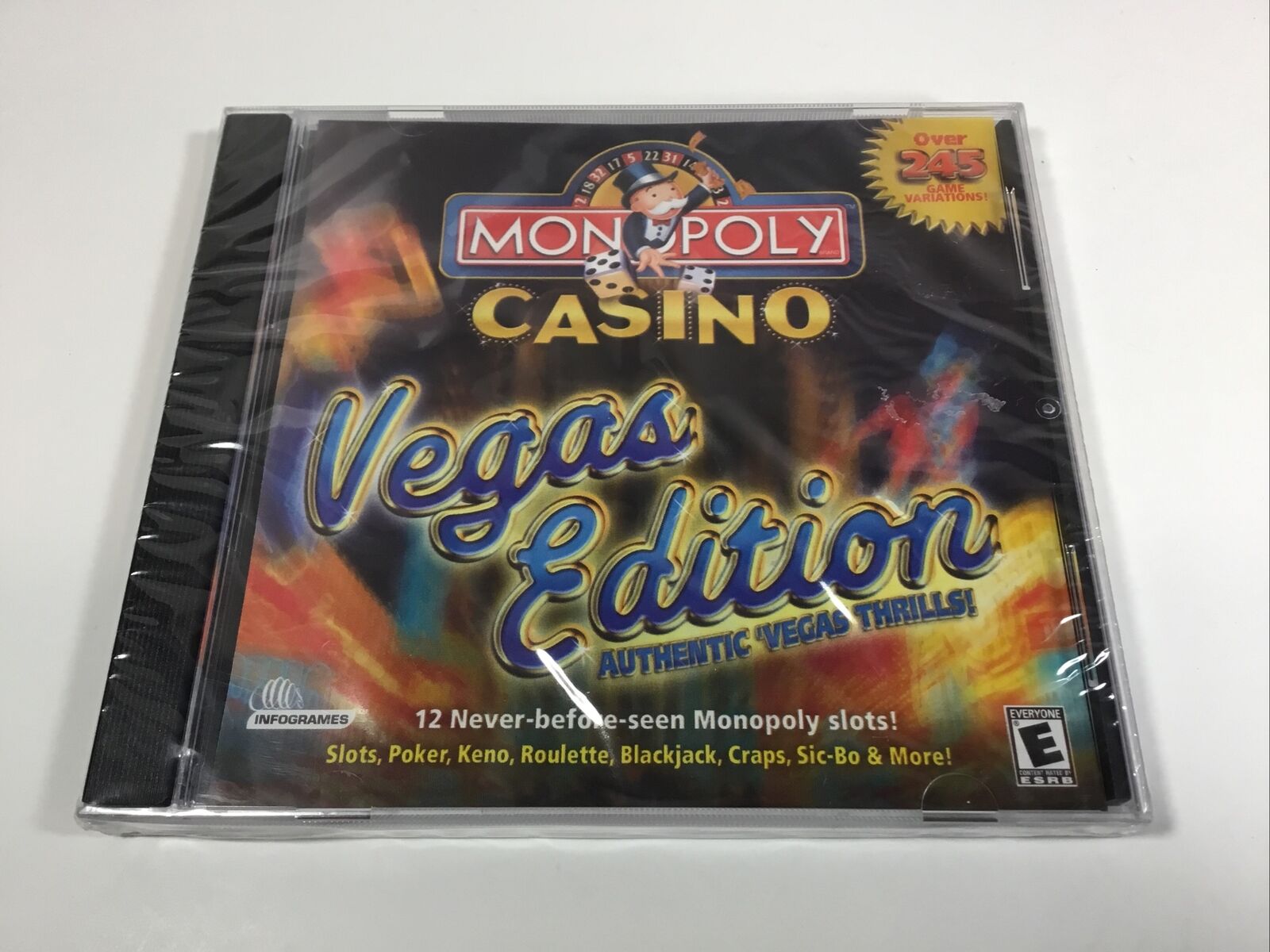 Monopoly Casino Vegas Edition Windows PC Game Infogrames 2001 Hasbro Williams