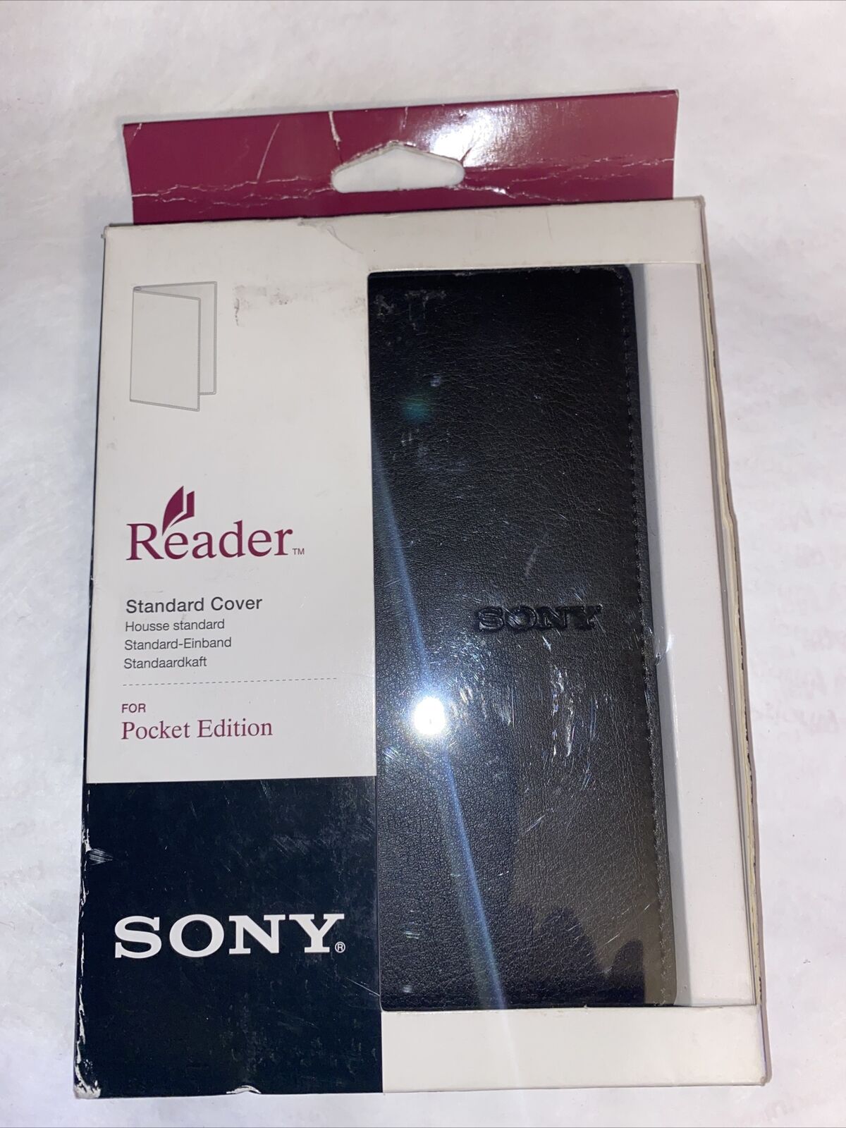 New in Box Genuine Sony Reader Pocket Edition Standard Cover Vintage 2009 Black