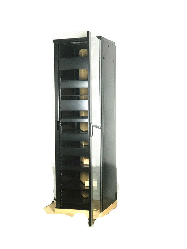 45U Audio Video Rack Mount Server Data Rack Cabinet 600MM Deep With Glass Door