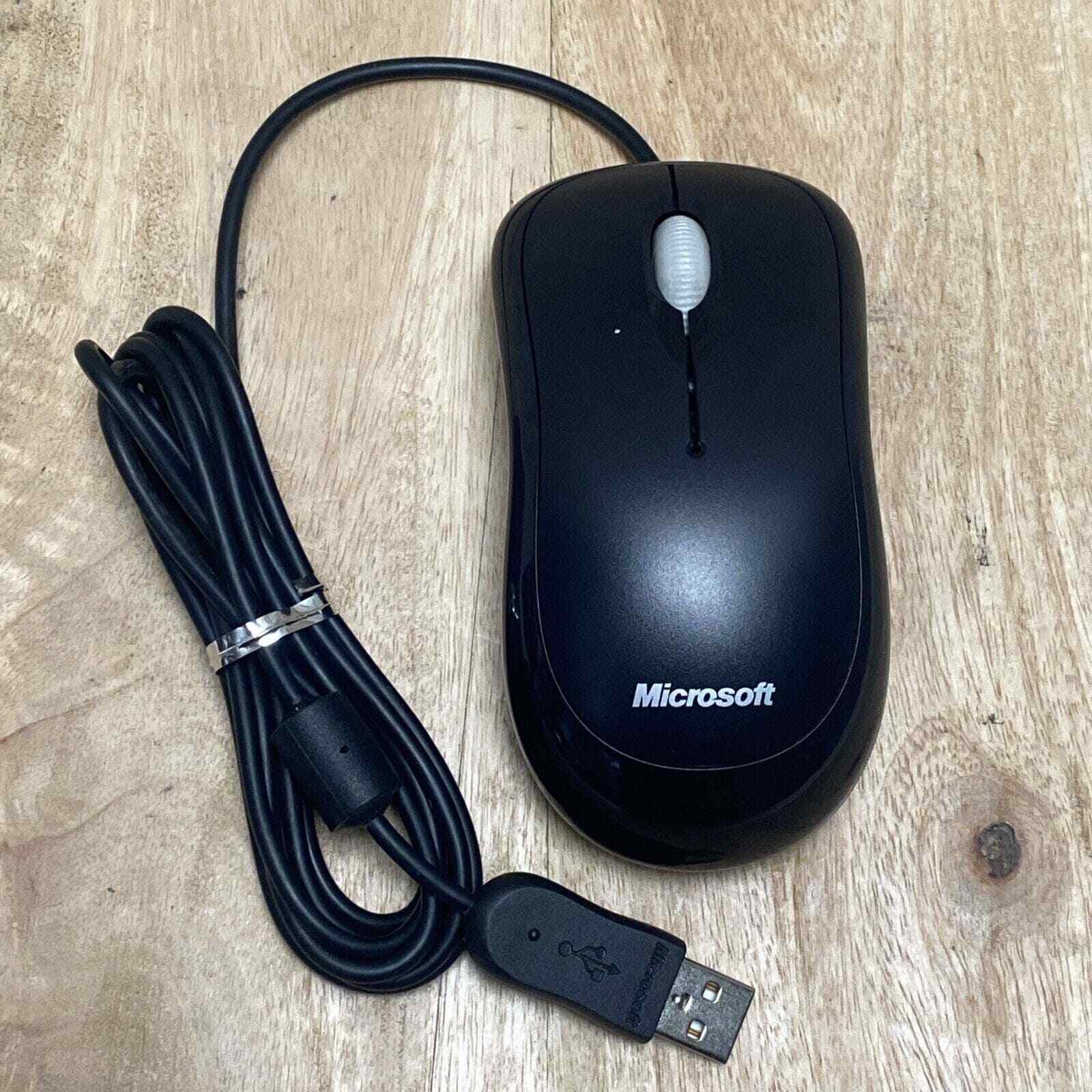 Microsoft Basic Optical Mouse v2.0 Scroll PS2 Compatible Model 1113 Black TESTED