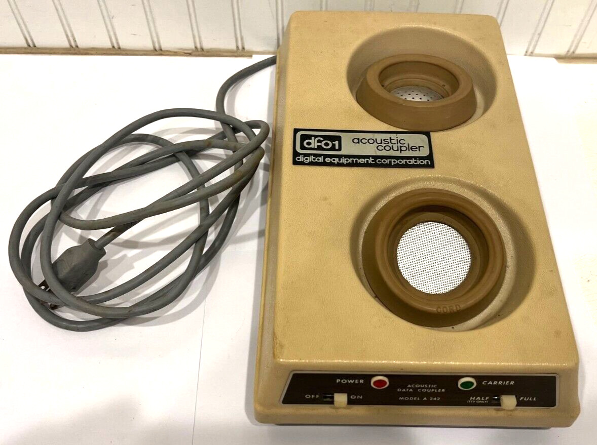 Vintage Digital DEC dfo1 Acoustic Coupler modem Anderson Jacobsen Mod# A242 RARE