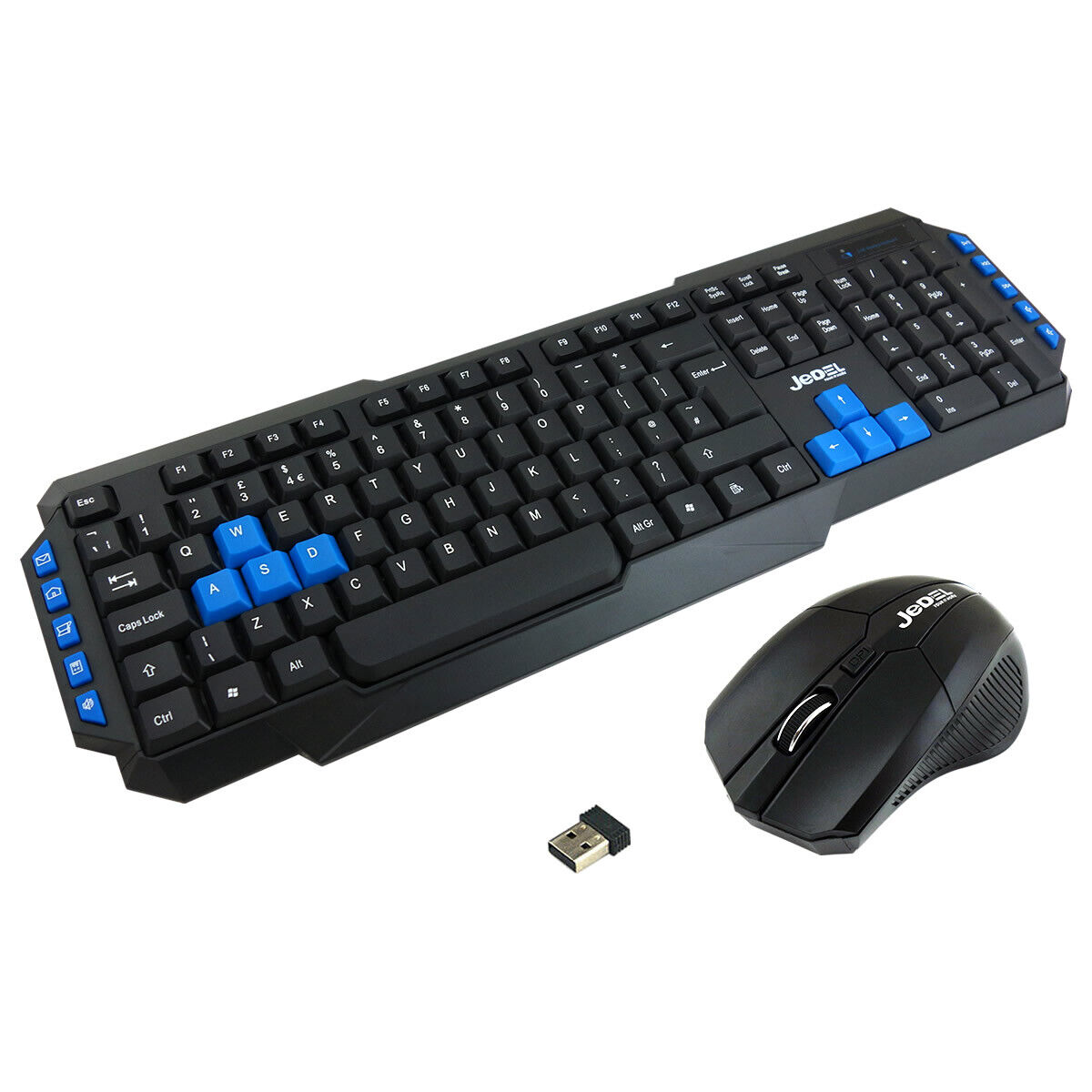 2.4Ghz Wireless Gaming Keyboard And Mouse Set Optical Combo WS880 UK PC Laptop