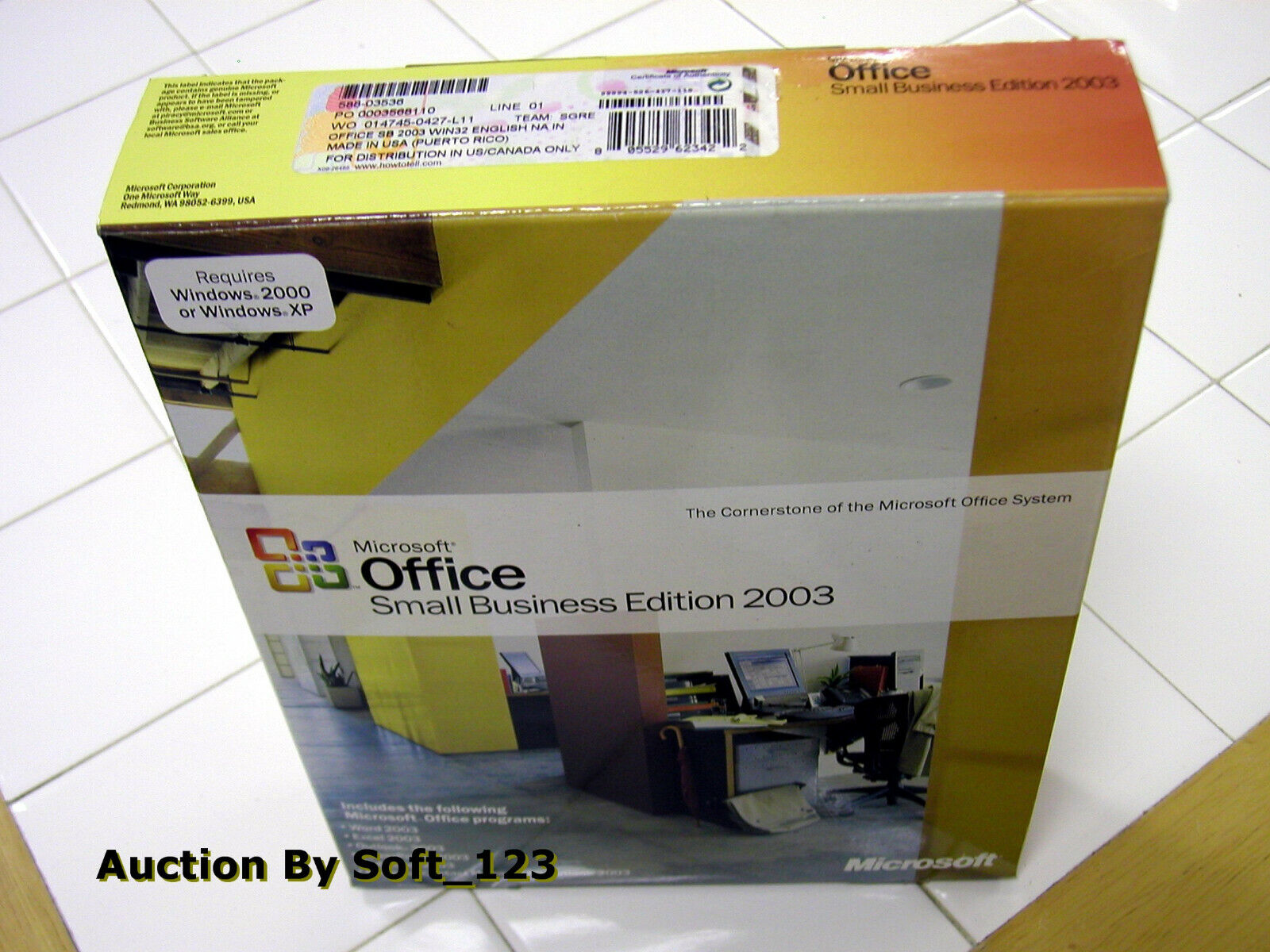 Microsoft Office 2003 Small Business Edition SBE For 2 PCs Full Retail =RETAIL=