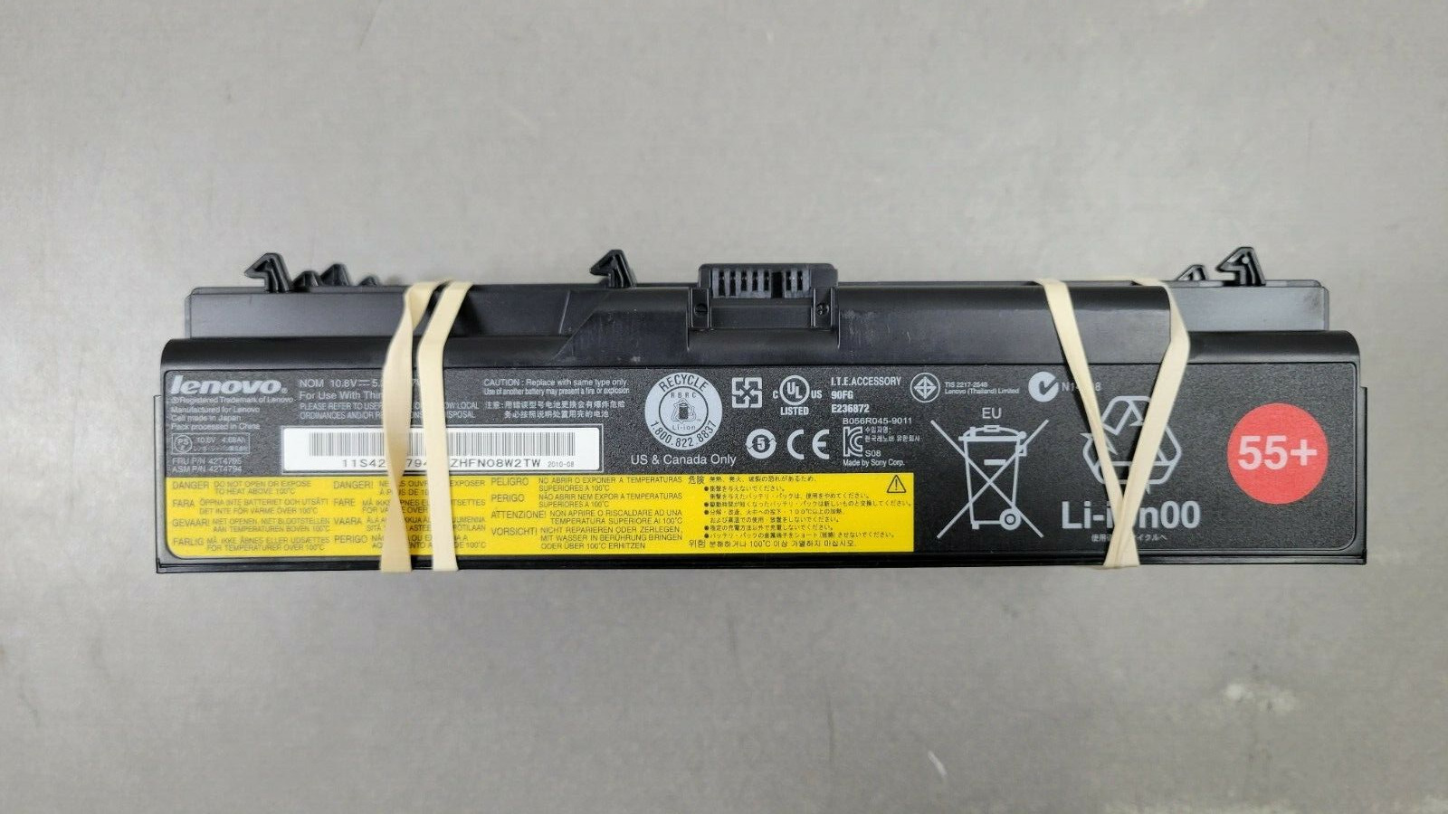 (Lot of 5) Genuine 55+ Battery for Lenovo ThinkPad 42T4791 , 42T4795 42T4793