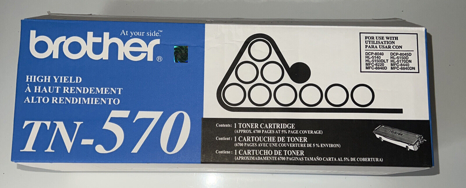 Brother TN-570 Toner Cartridge GENUINE NEW Open Box But New Toner Check Pictures