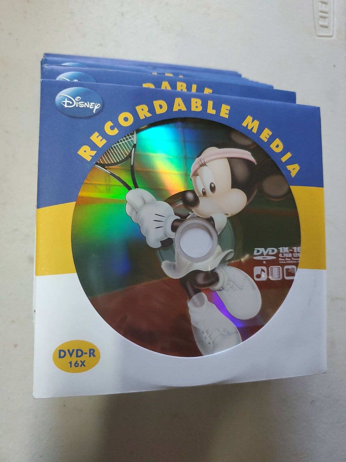 DVD-R Disney Minnie Mouse Premium Recordable 16X 4.7GB Blank New Sealed Separate