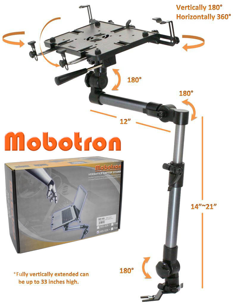 *Bundle*Mobotron Heavy-Duty Car VAN SUV Notebook Laptop Mount + Supporting Brace