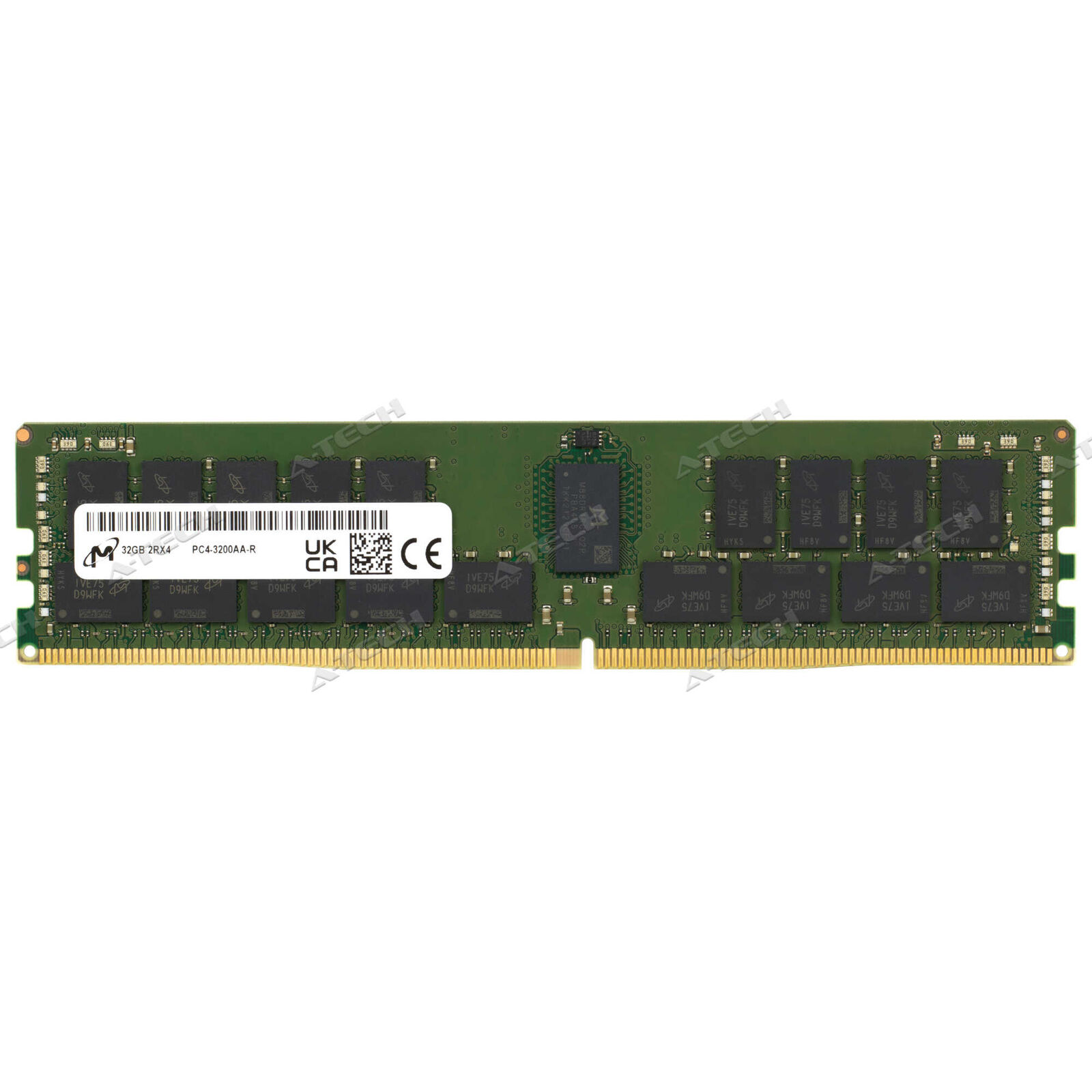 Micron 32GB 2Rx4 PC4-3200 RDIMM DDR4-25600R ECC REG Registered Server Memory RAM