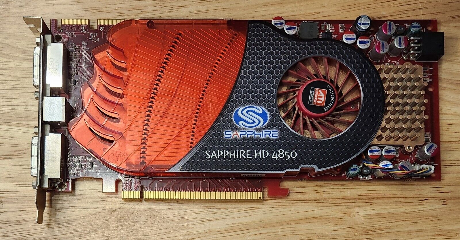 Sapphire Radeon HD 4850 512MB ATI 102-B50102(B) GDDR3 PCI-E Dual DVI-I/TVO USED