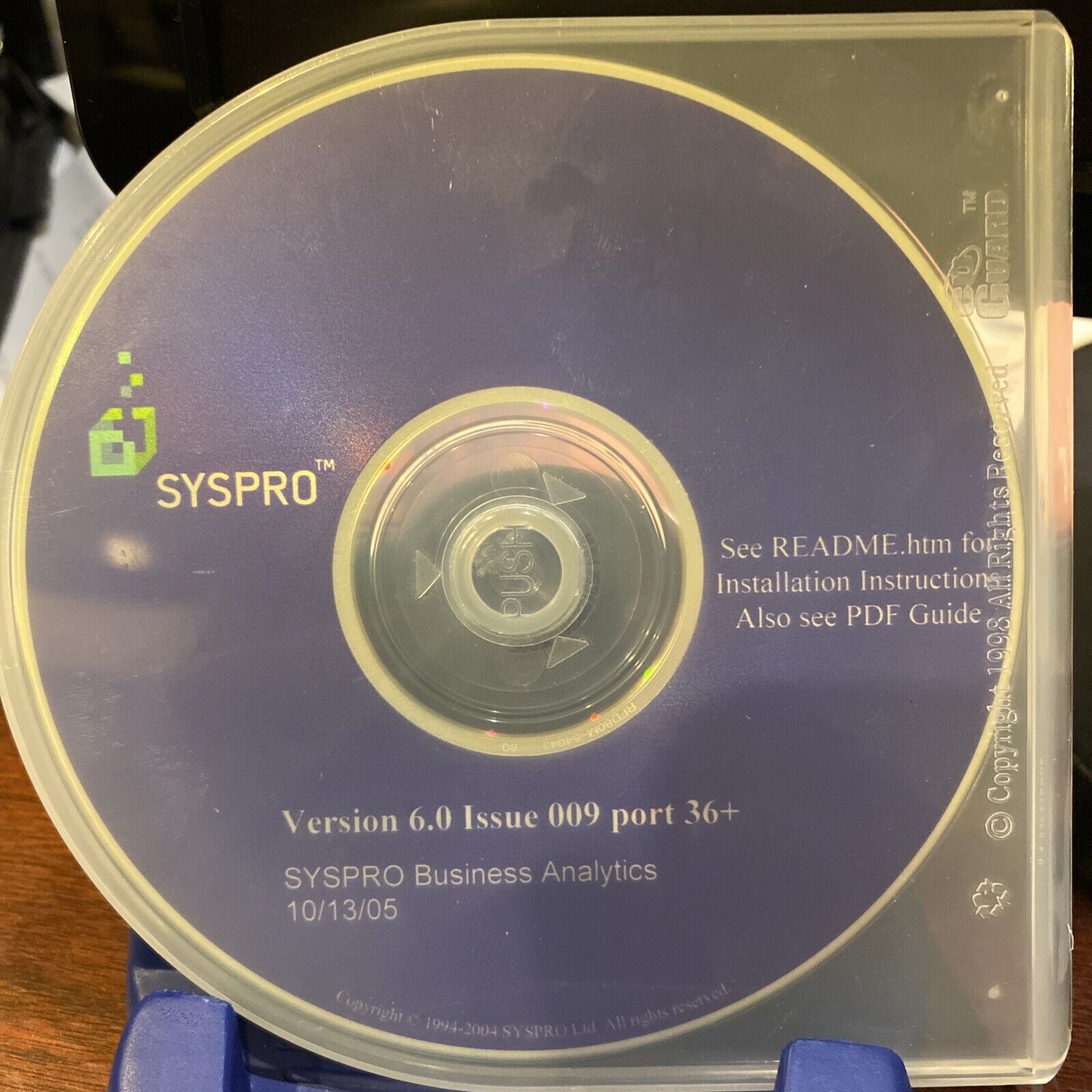 AUTHENTIC BRAND NEW SYSPRO 6.ERP Business Analytics CD. Issue 009 port 36+