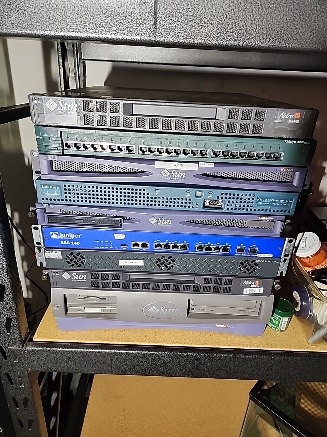 Lot Of 9 Includes Switches Routers And Servers