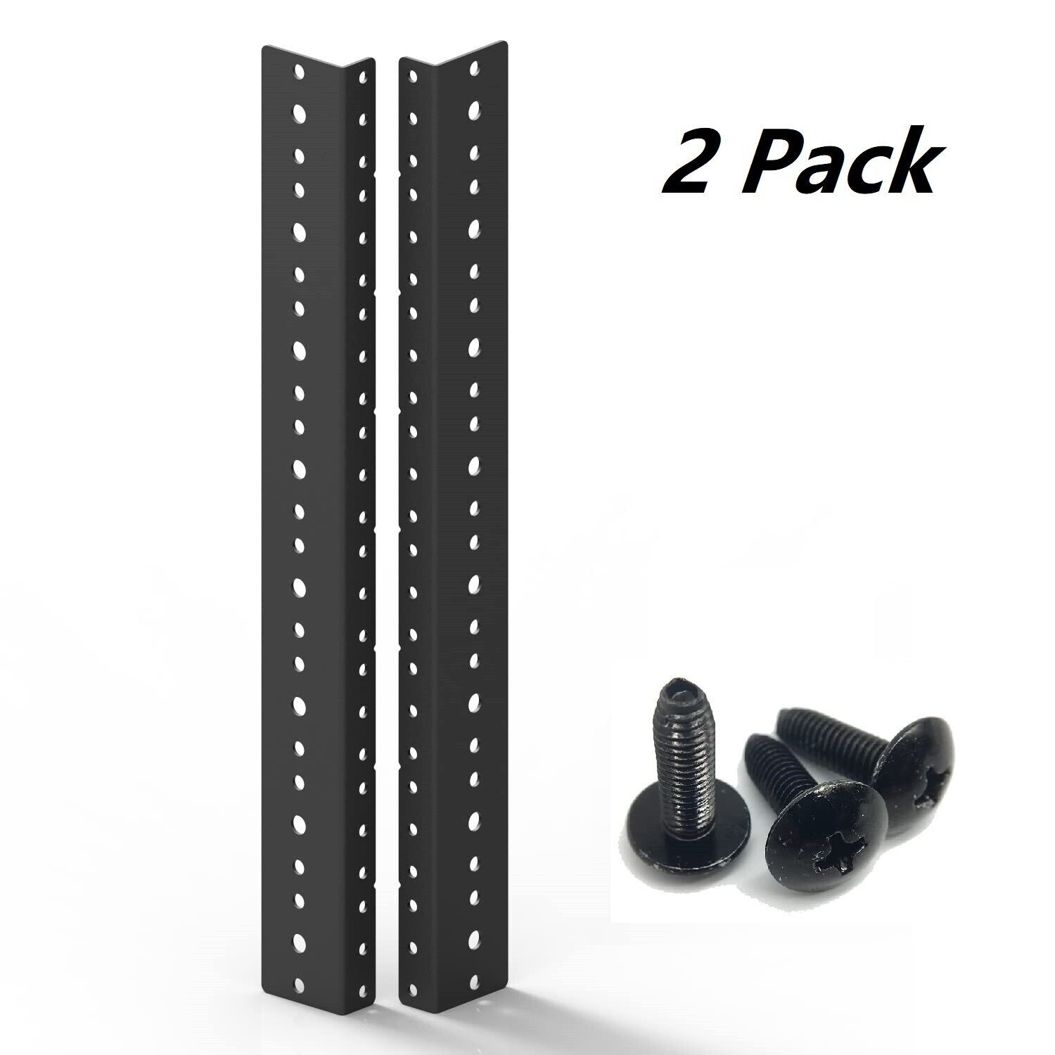 2 Pack of 8U Rack Rails Kit with Hardware - 2 Pieces (8URR)