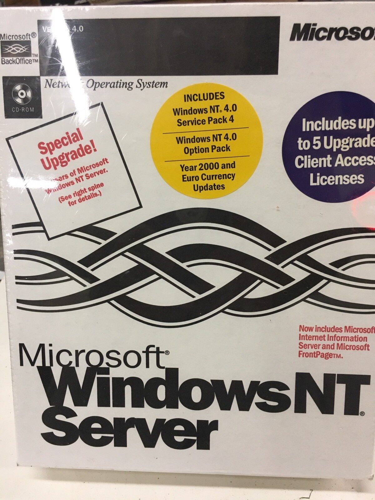MS Windows NT Server 4.0 Upgrade New In Factory Sealed Box New Old Stock