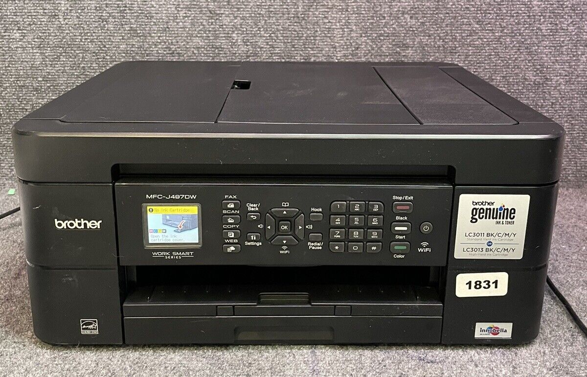 Brother MFC-J497DW Wireless All-In-One Inkjet Printer Copy Scan Fax 