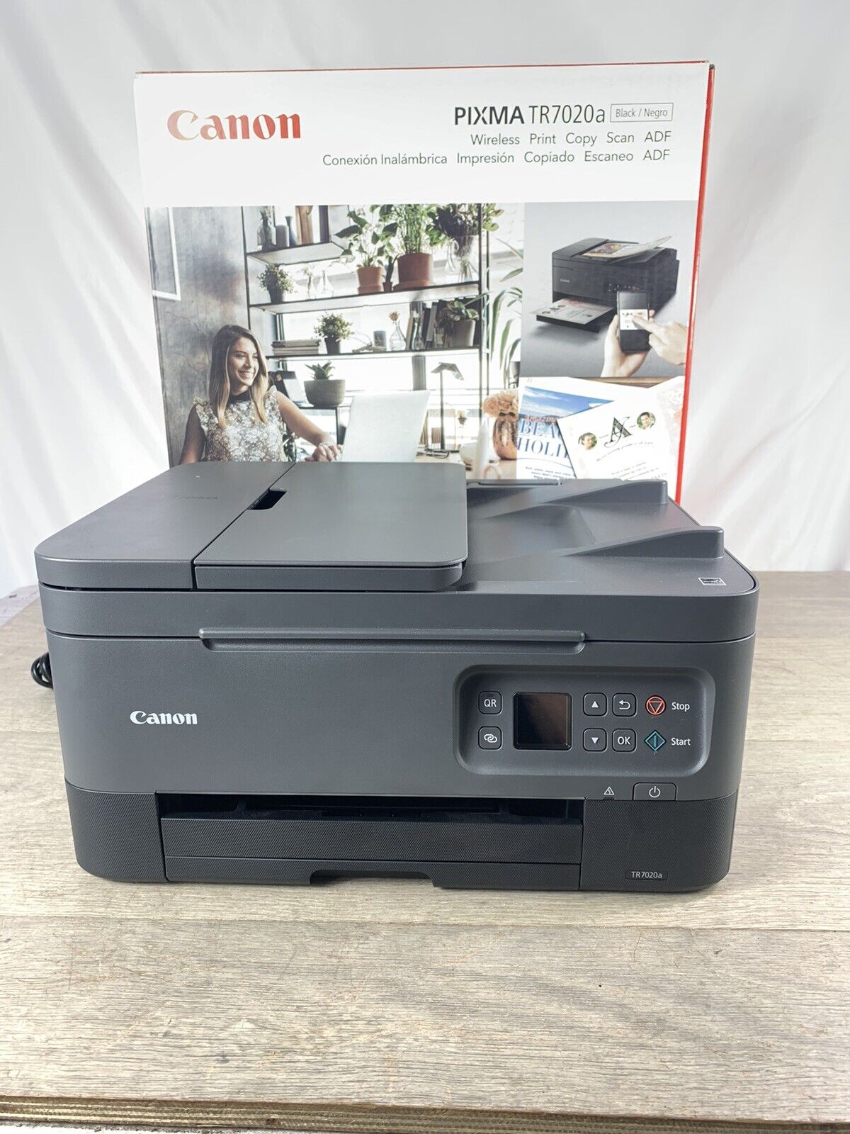 Canon PIXMA TR7020a Wireless All-In-One Inkjet Color Printer - Black SKU#1777618