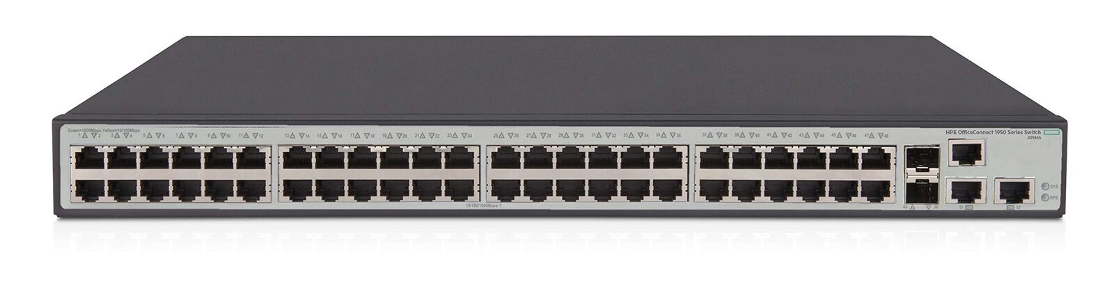 HPE OfficeConnect 1950 48-Port Gig Smart Switch-48xGE|2xSFP+|2x10GBASE-T