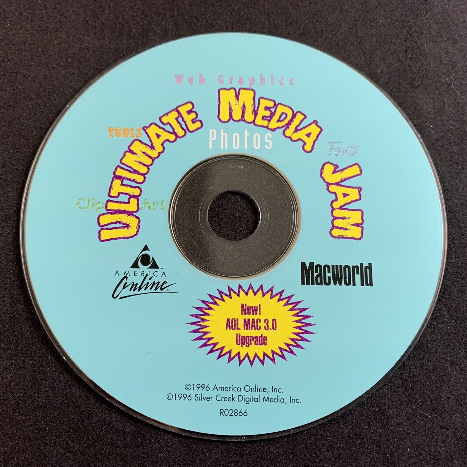 America Online Macworld Ultimate Media Jam AOL Mac 3.0 Upgrade CD-ROM (1996)