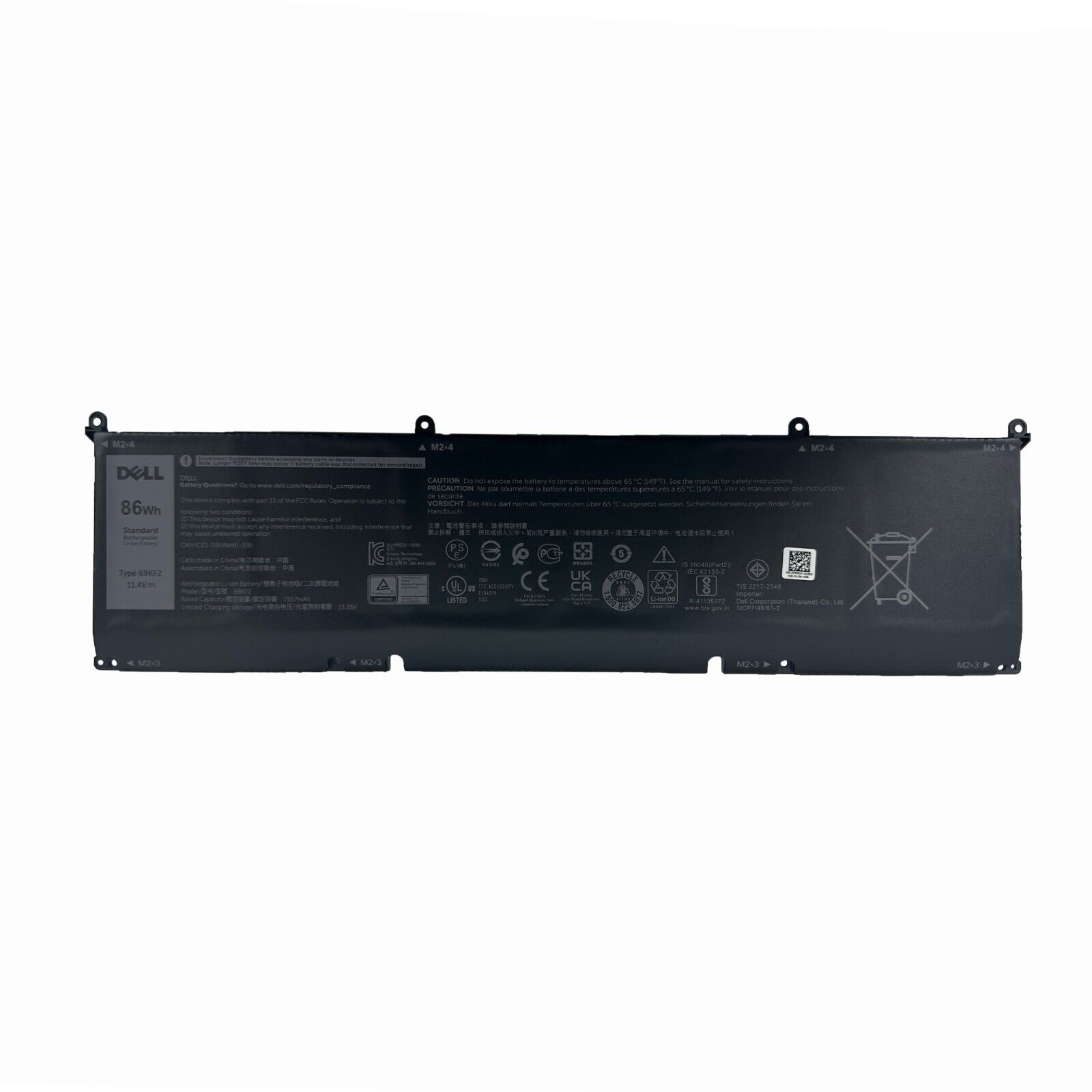 NEW OEM 86Wh 69KF2 Battery Dell Alienware M15 M17 R3 R4 Precision 5550 5560 5570