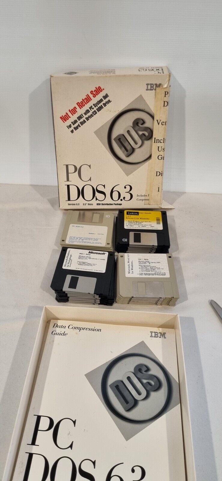 IBM PC DOS 6.3 Original 3.5\