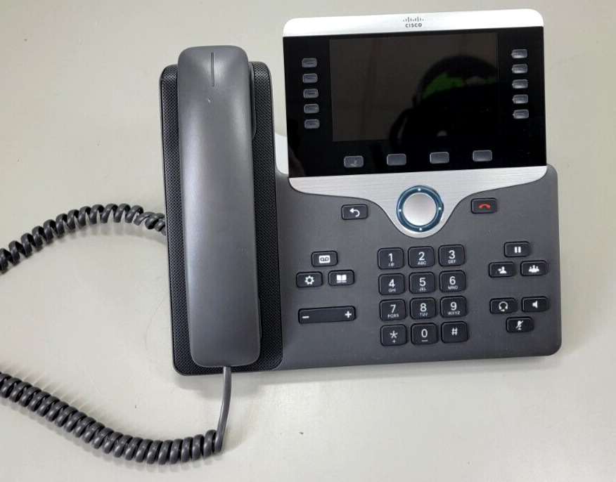 CISCO CP-8861-K9 Unified IP Endpoint Gigabit VoIP IP Phone 8861 + Stand + AC Adp