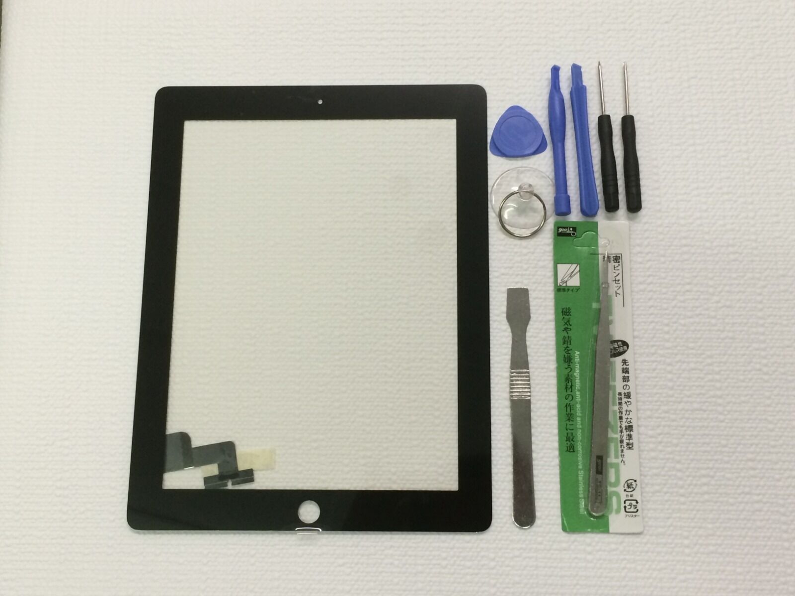 Black Screen Glass Digitizer replacement for iPad 2 A1395 A1397 A1396 + Tools