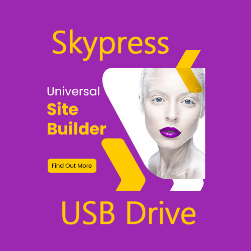 Skypress Website Builder - PHP Script - USB Drive - Create Stunning Websites
