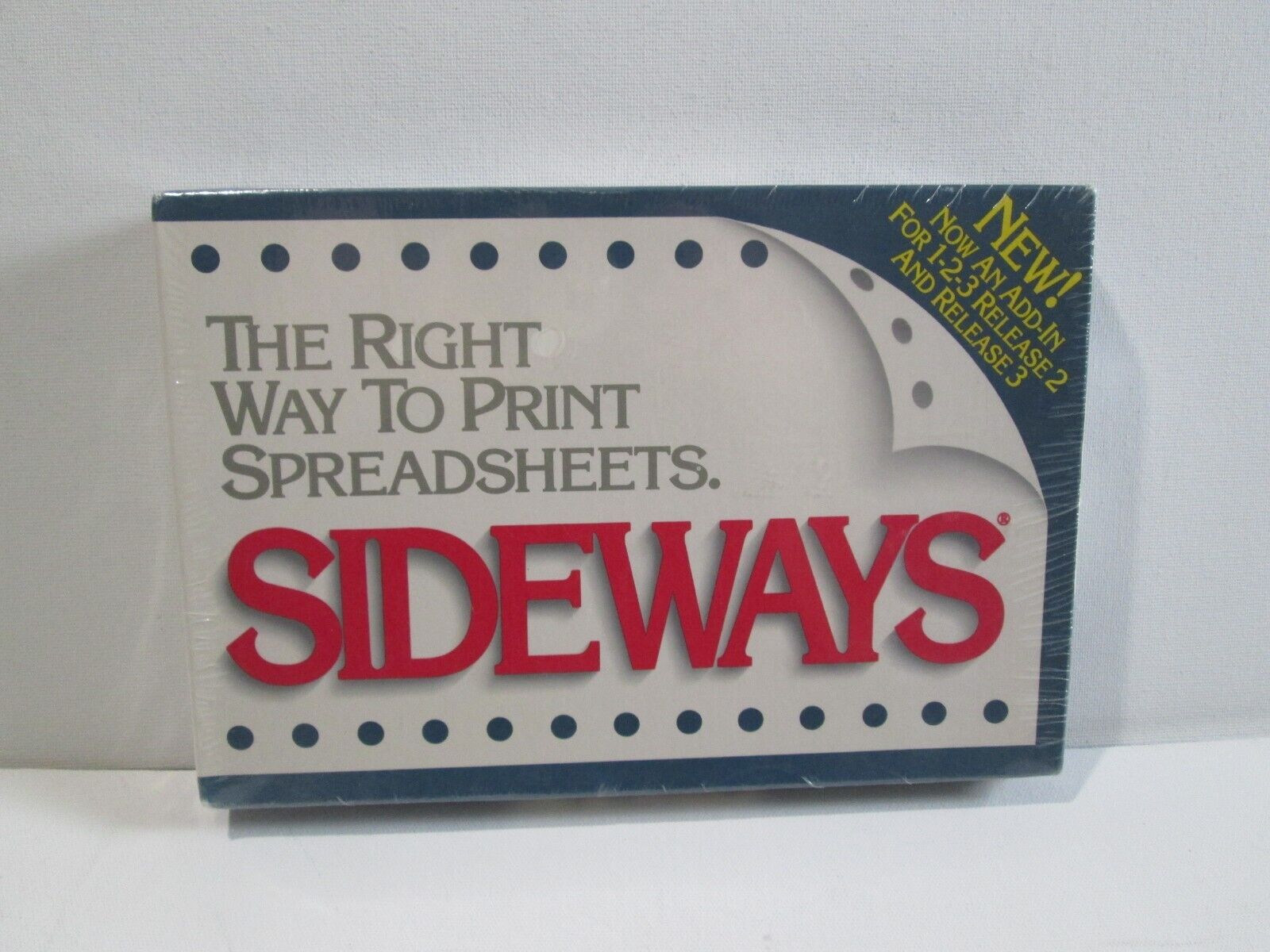 Vintage Right Way To Print Spreadsheets Sideways Version 3.3 Software 1990 Funk