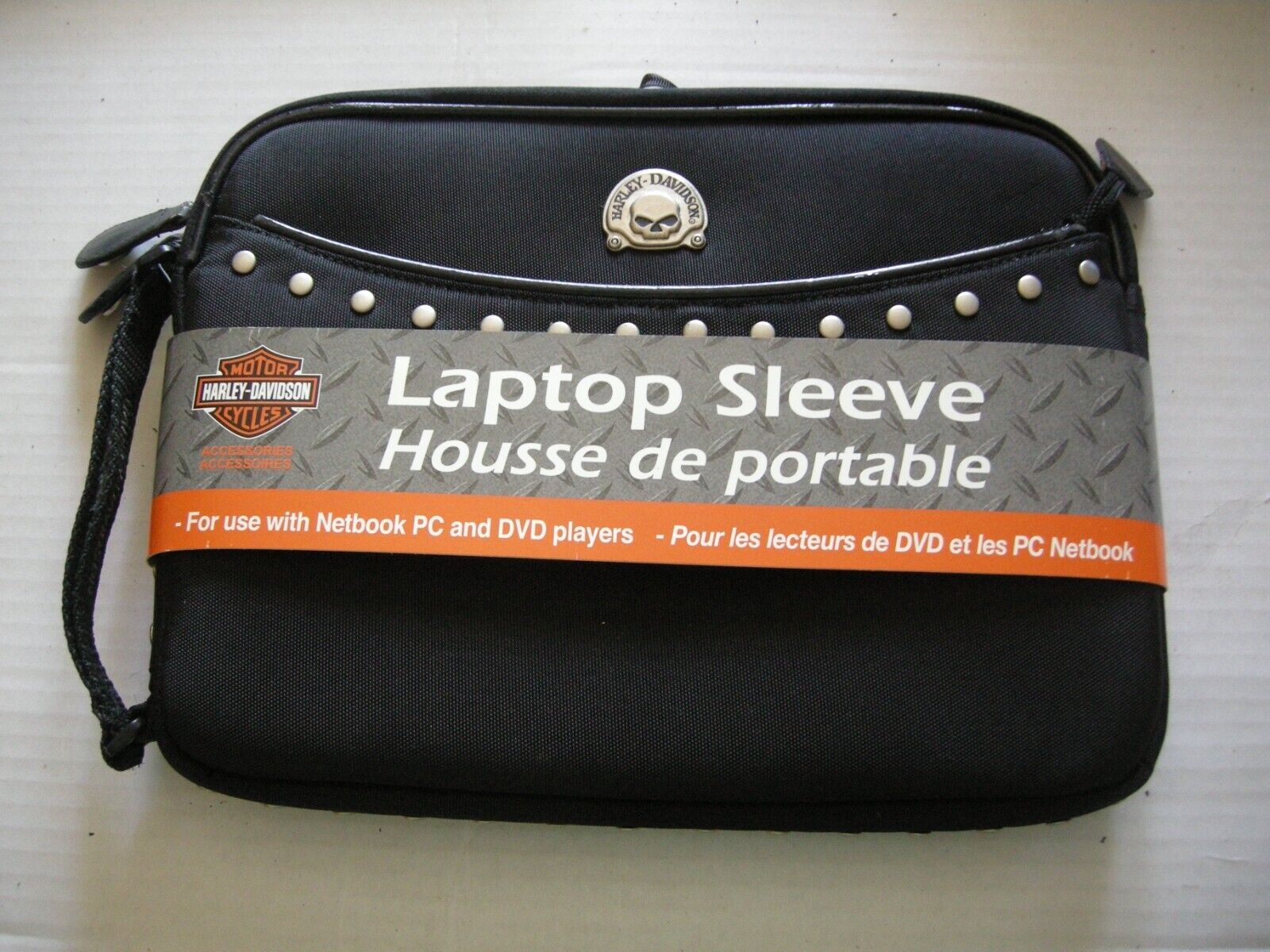 Harley-Davidson Laptop Sleeve By Gear, LLC, For Notebook & DVD, Piping Damaged