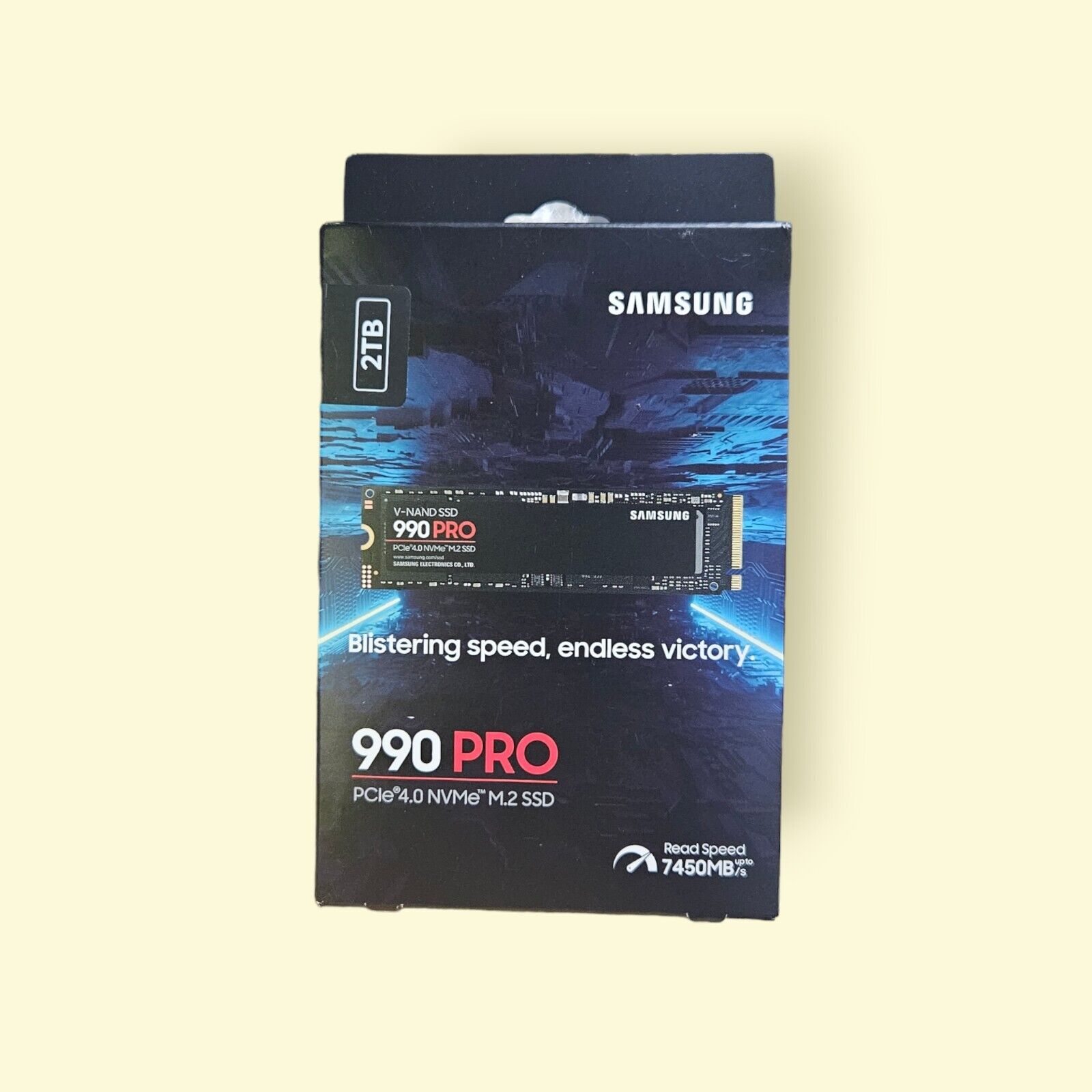 SAMSUNG 990 PRO 2TB PCIe Gen 4X4 NVMe 2.0 M.2 SSD (MZ-V9P2T0B/AM)