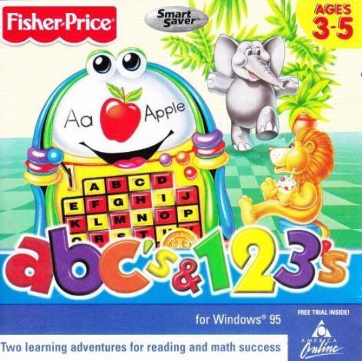 Fisher-Price ABC\'s & 123\'s PC CD learn letters alphabet numbers counting game