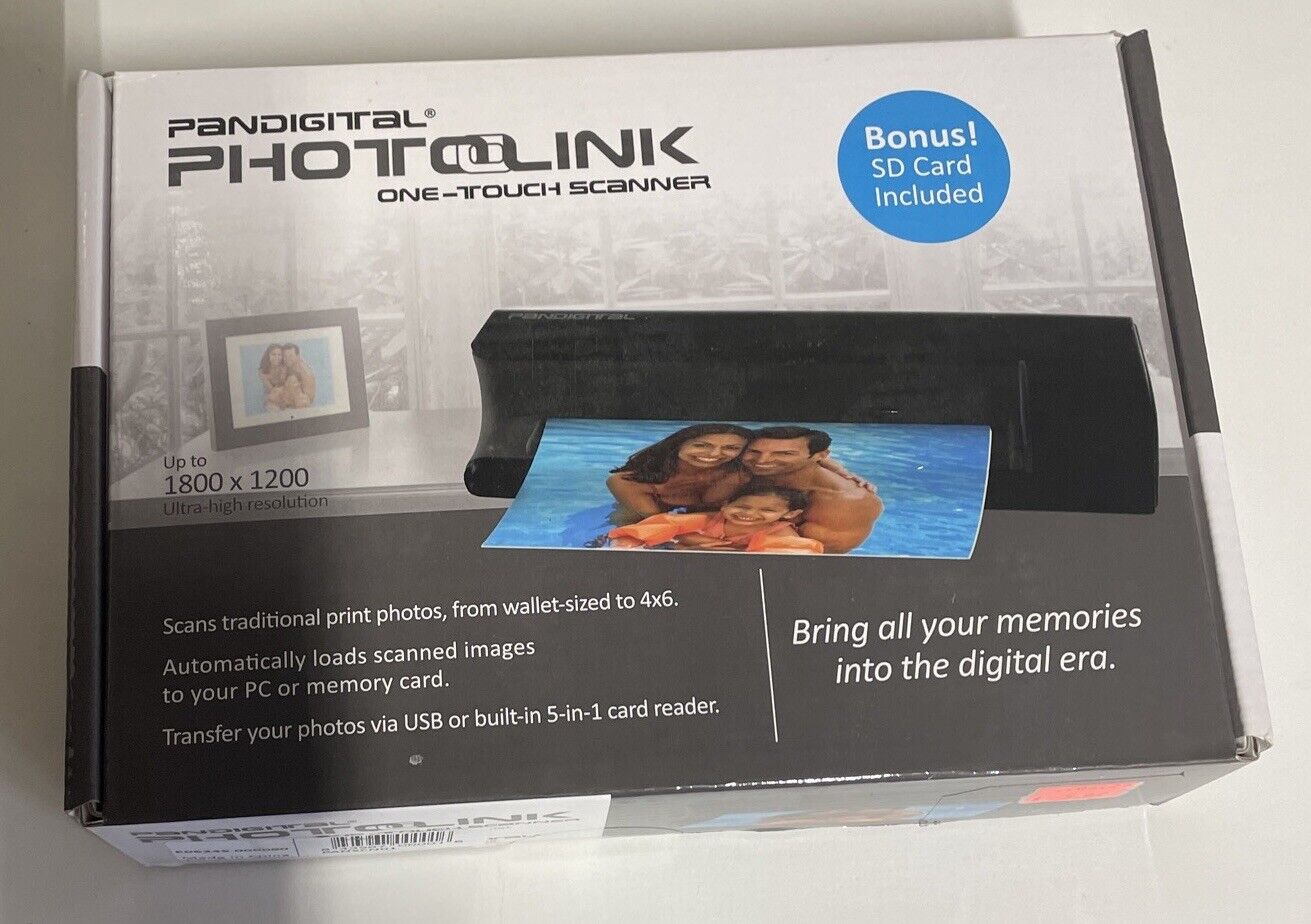 Pandigital Photolink One Touch Photo Scanner  W/ SD Card  Model PANSCN01