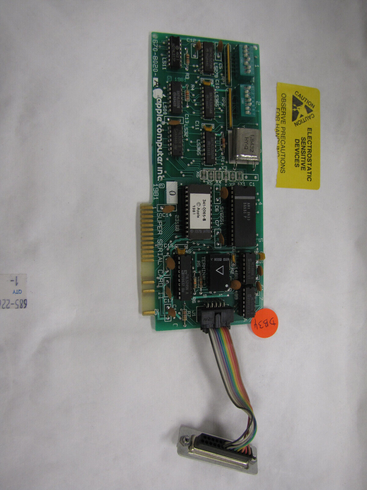 Vintage Apple Computer 670-8020-A Super Serial Card II with Connector - Qty