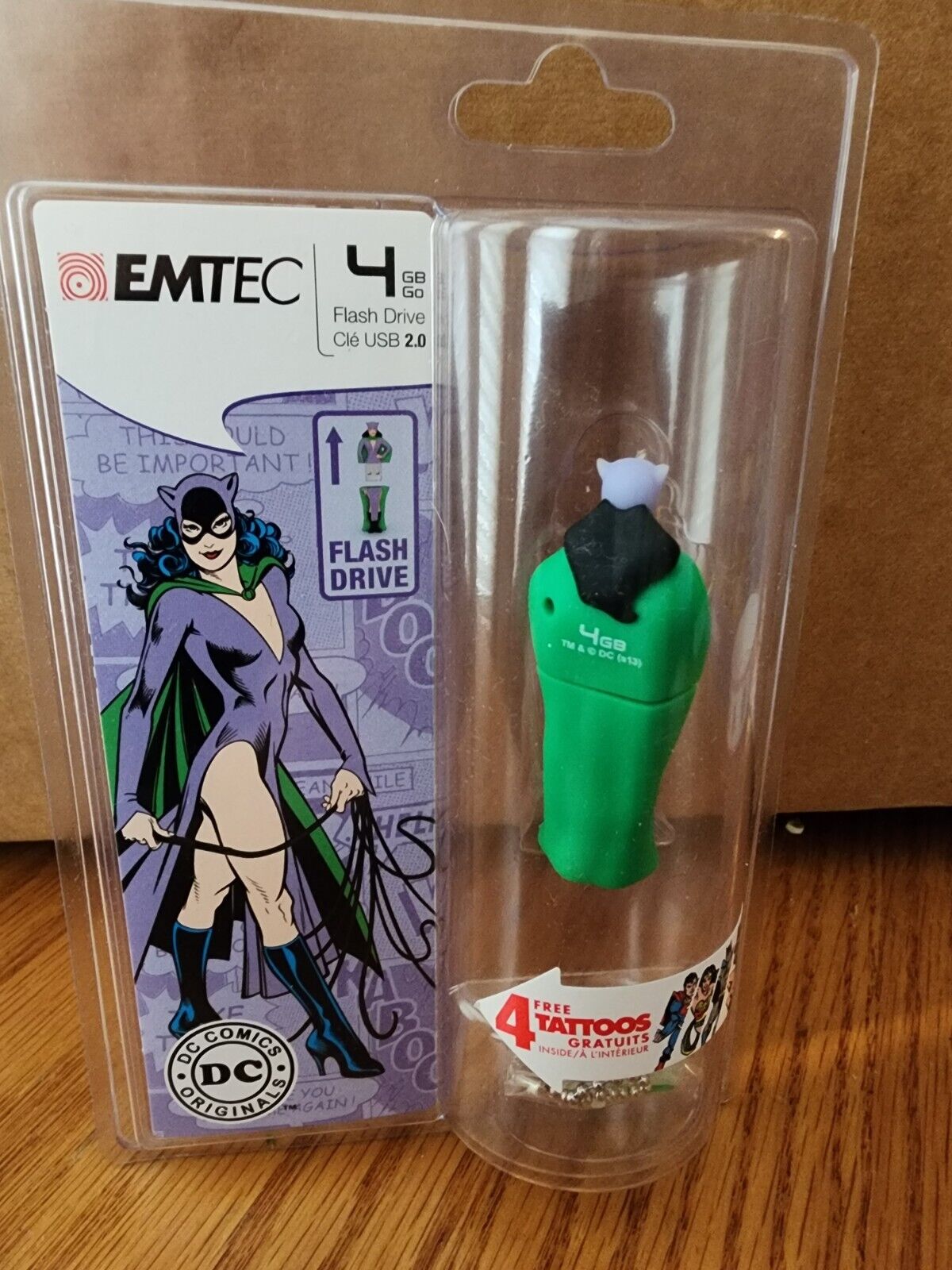 Emtec Cat Woman 4GB USB Flash Drive DC Comics Batman Memory Stick