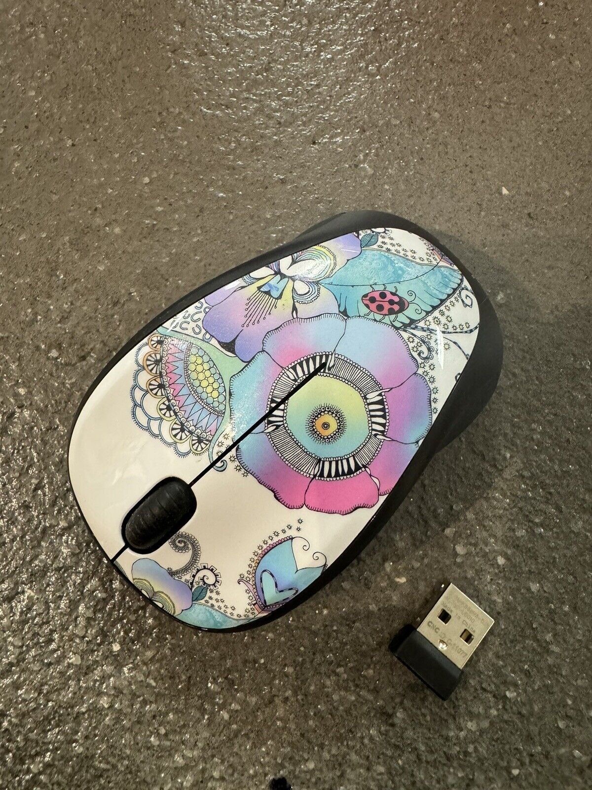 Wireless Mouse M317 with Unifying Receiver – Lady on the Lily (Lady on the Lily)