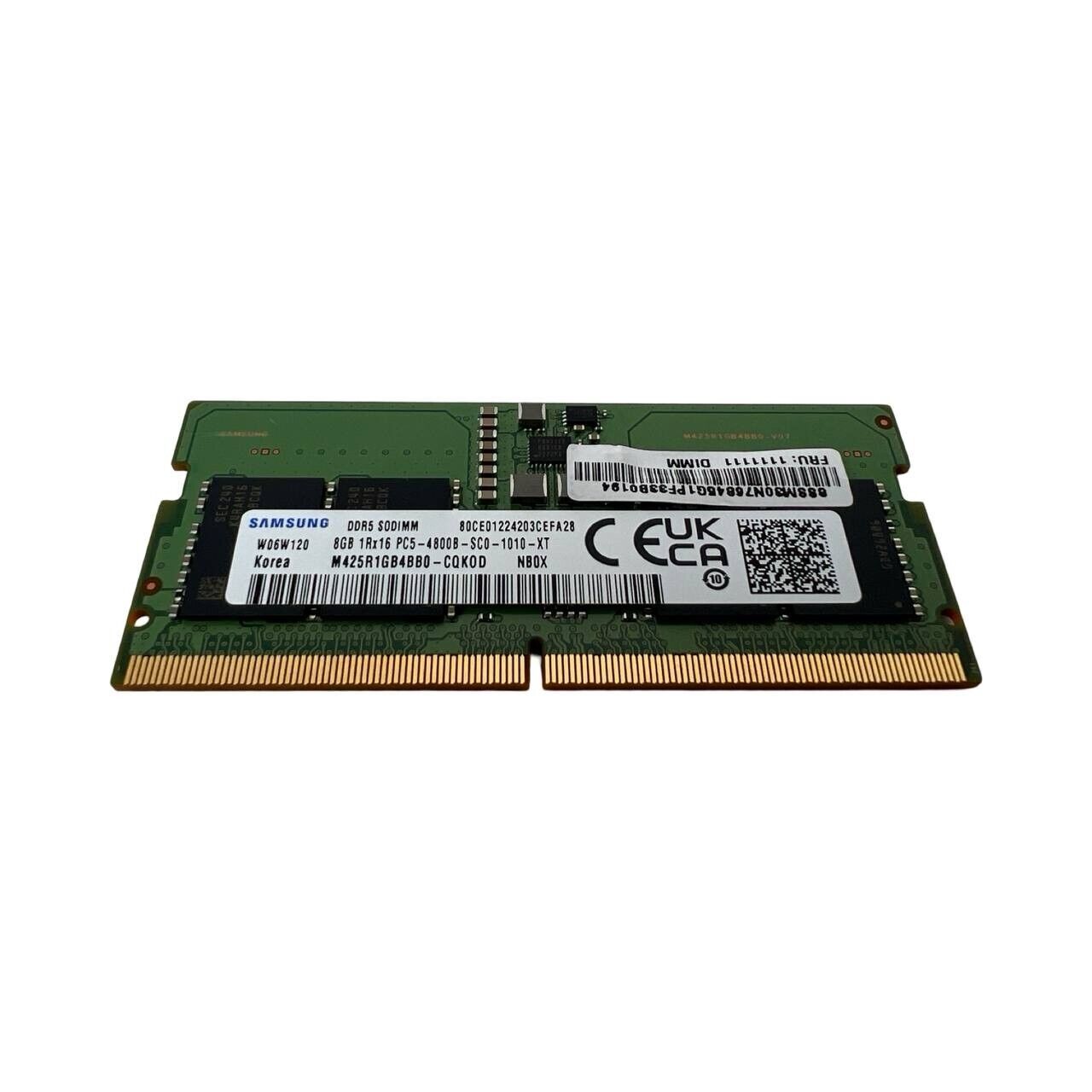 SAMSUNG 8GB DDR5 4800MHz Laptop RAM SODIMM 1Rx16 PC5-4800B M425R1GB4BB0-CQK0D